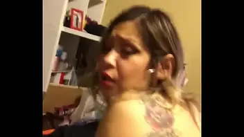 Latina with huge tits screams gets pounded doggy style