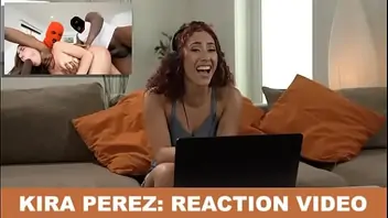 Bangbros kira perez watched her own porn movies and it was totally cringe reaction