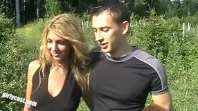 Kim and victor outdoor fun