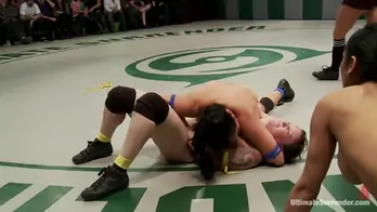 Round two chaos on the mats berretta is scared of cheyenne