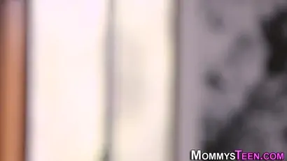 Lesbian kisses stepmom