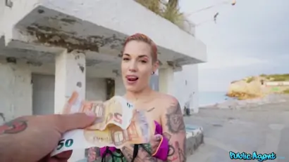 Tattooed nymph silvia rubi takes my euros for sex on