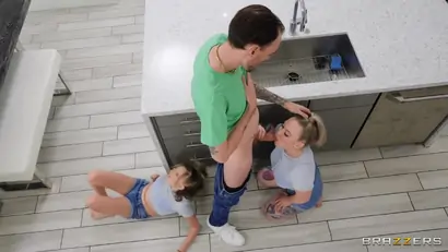 Slutty spinners cause double trouble and get triple fucked with xwife karen kaiia eve and coco