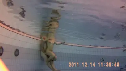 Wild fuck is recorded under water of the sauna pool 7
