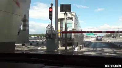 Hot teen 18 sucking my dick while driving