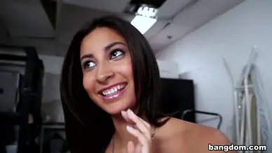 Shy amateur ends up with a facial