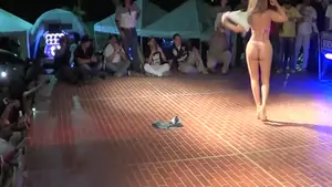 Sexy babes are showing off their dancing skills up on the s