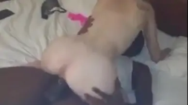Wife sucks and bangs black dick