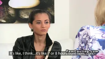 Slim russian amateur toyed in casting
