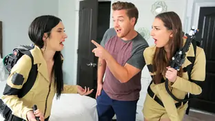 Step sister gets ghost slimed s17 e7 andi rose jazmin luv stepsiblingscaught