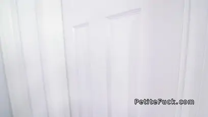 Petite teen 18 gets huge cock thru pantyhose