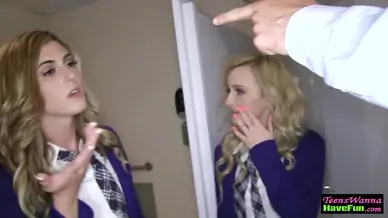 Uniformed teen 18 banged
