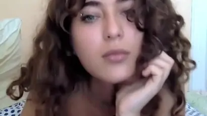 Lady shows her bush