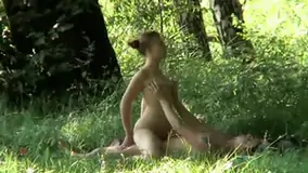 Sexy teen 18 fucked within the woods