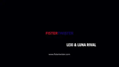 Deep fisting lesbians with anal toys