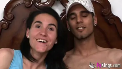 She is fucked by another guy in front of her husband he doesn t like it
