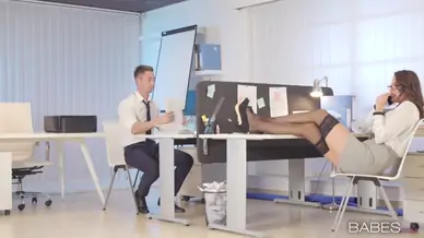Vanessa decker in a troublesome employee officeobsession