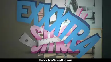 Exxxtrasmall tight little brat fucks neighbor