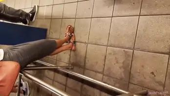 Candid indian girl feet