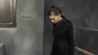 Young girl is fucked by two old pervs in the cell
