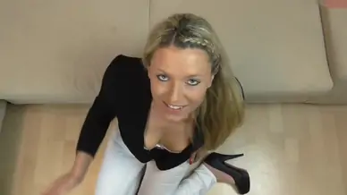 Tina sucking well my veiny manhood