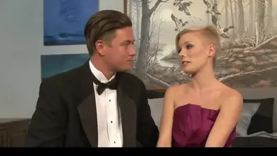 Short haired babe first time with boyfriend