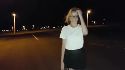 Outdoor college girl ass