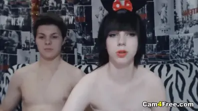 Wild hot couple fucking on webcam for the first time