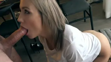 Amazing pantyhose footjob