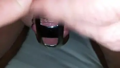Amateur chastity unlocked for fun