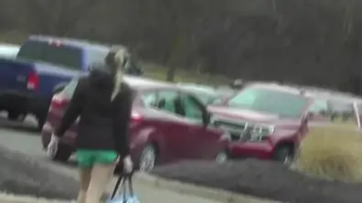 Public edging and ejaculation watching spandex wrapped buns