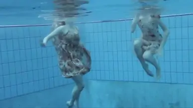 Under water striptease