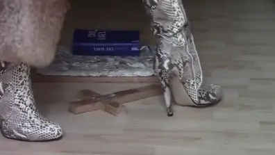 Crazy high heels porn clip