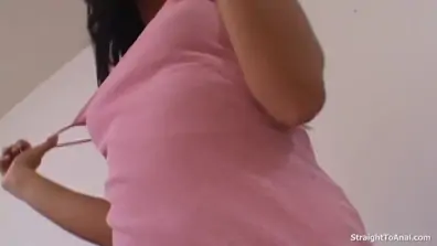 Sexy amber rayne dildo and cock fucked ass
