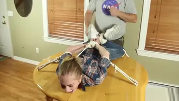Bj bound gagged and tickled in jeans