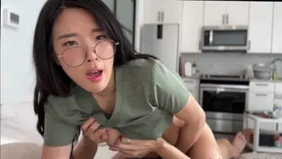 Sperm bank naughty asian brunette teen 18