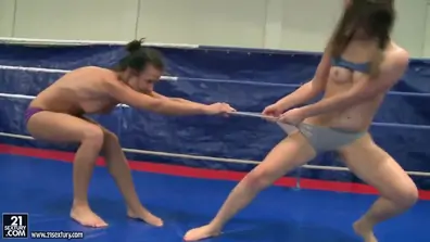 Primal denise sky faces off against tiffany doll