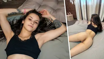 Amateur brunette teen plays her pussy like a banjo hot amateur solo masurbation 3d porn