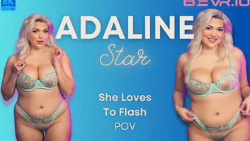 She loves to flash blush erotica