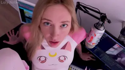 Stepsister was caught doing webcam now she also acts in porn loly nebel
