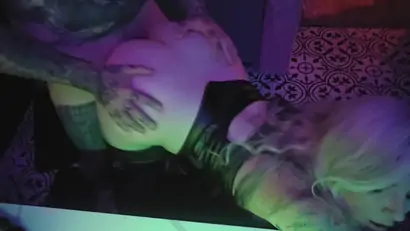 Fucking my wife from behind in the bathroom