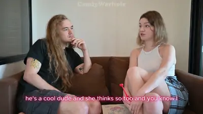 Begs to take her virginity hadjob and oral sex