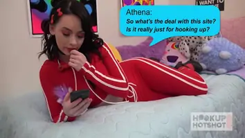 Young hottie rides that rough dick like a pro with athena rayne and throat bulge