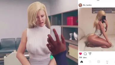 Cheating in the office wife cheats with boss while her loser husband waits at home