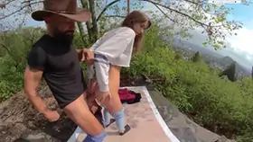 Perfect teen 18 sucks and fucks outdoor lili charmelle