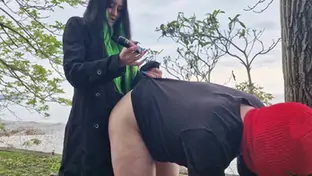 Dominatrix nika the walk to the sea ended with anal pegging can fuck your ass everywhere
