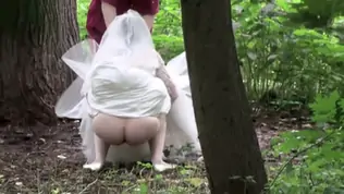 Bride s hot pissing pussy gets peeped