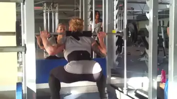 She squats