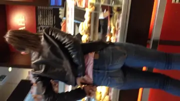 In tight jeans very sexy