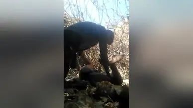 Desi cpl outdoor blowjob and fucked